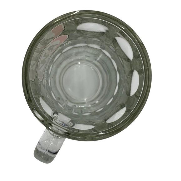 A & W Root Beer ALL AMERICAN FOOD 5 3/4" Heavy Clear Glass Mug 1995 Logo 0781 - Picture 4 of 12